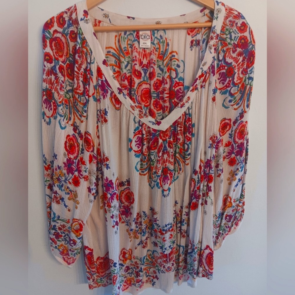 Colorful Bila Blouse 2X REDUCED!